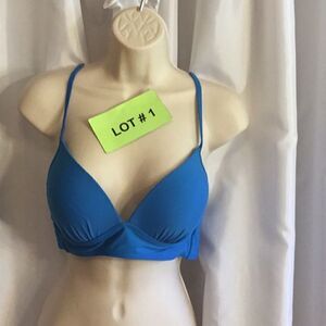 Bikini top in royal blue in size medium